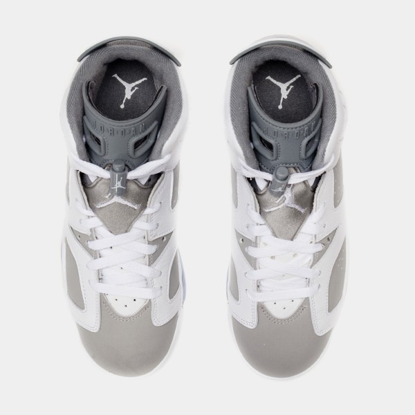 Air Jordan 6 Retro Cool Grey Escuela Primaria Estilo de vida Zapatos (Blanco/Gris) Envío gratuito