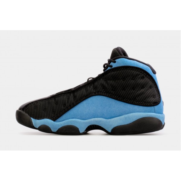 Air Jordan 13 Retro University Blue Mens Lifestyle Zapatos (Negro / Azul) Envío gratuito