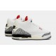 Air Jordan 3 Retro White Cement Reimagined Grade School Lifestyle Zapatos (Blanco/Gris)