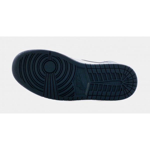Air Jordan 1 Mid Dark Teal Hombre Estilo de vida Zapatos (Dark Teal Azul / Blanco)