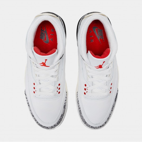 Air Jordan 3 Retro White Cement Reimagined Zapatillas Lifestyle para hombre (Blanco/Gris) Límite de una por cliente