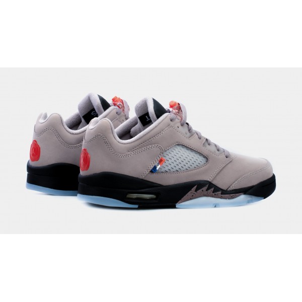 Air Jordan 5 Low x PSG Mens Lifestyle Shoes (Gris/Negro) Envío gratuito