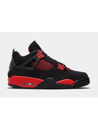 Air Jordan 4 Retro Red Thunder Zapatillas Lifestyle para Hombre (Negro/Rojo) Límite de una por cliente