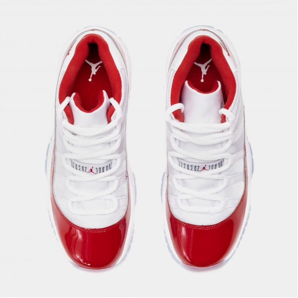 Air Jordan 11 Retro Cereza Escuela Primaria Estilo de vida Zapatos (Blanco/Rojo)