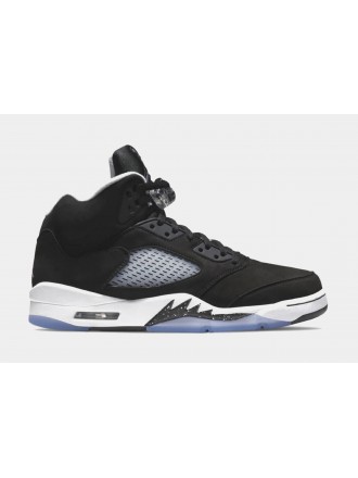 Air Jordan 5 Retro Moonlight Mens Lifestyle Shoes (Negro) Límite de una por cliente
