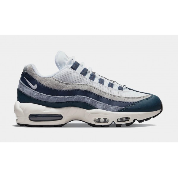 Air Max 95 Mens Lifestyle Shoes (Azul Marino Medianoche/Blanco/Gris)