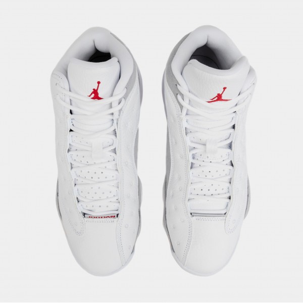 Air Jordan 13 Retro Wolf Grey Mens Lifestyle Shoes (White/Grey) Envío gratuito