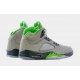 Air Jordan 5 Retro Green Bean Zapatos Lifestyle Hombre (Gris/Verde) Envío gratuito