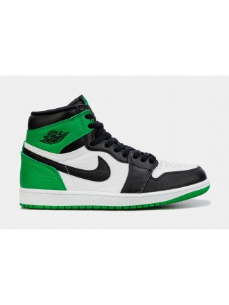 Air Jordan 1 Retro High OG Lucky Green Hombre Lifestyle Zapatos (Negro / Verde)