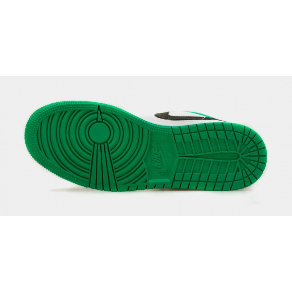 Zapatillas Air Jordan 1 Low Lucky Green Estilo de Vida Escolar (Blancas/Verdes)