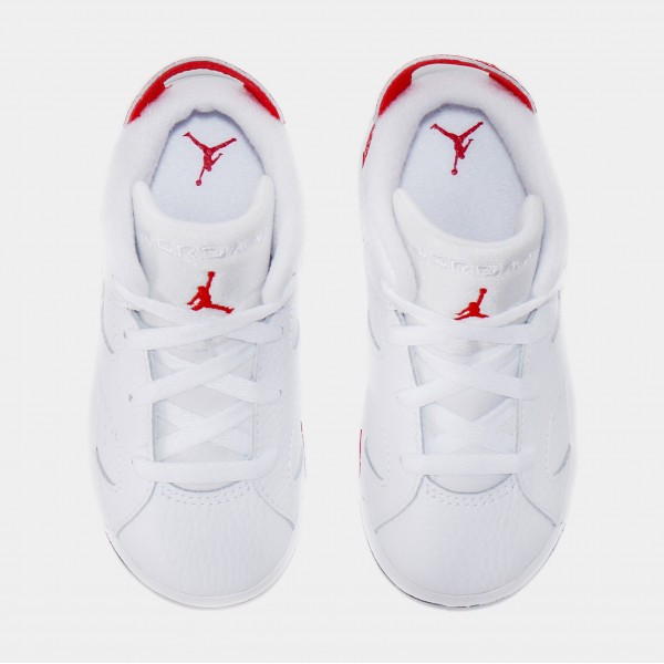 Air Jordan 6 Retro Rojo Oreo Infantil Lifestyle Zapatos (Blanco/Rojo)