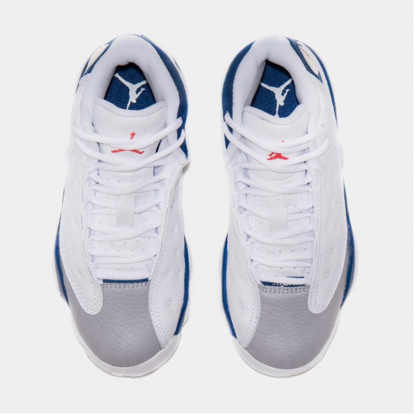 Air Jordan 13 Retro Francés Azul Preescolar Lifestyle Zapatos (Blanco/Azul) Envío gratuito