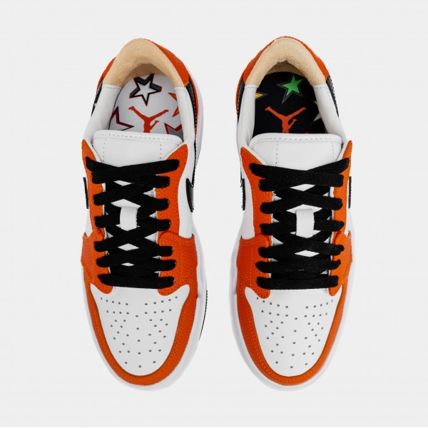 Zapatillas Baloncesto Air Jordan 1 Elevate Low SE Naranja Brillante, Mujer (Naranja/Negro)