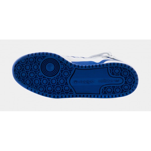 Zapatillas Estilo de Vida Forum Mid, Hombre (Blanco Nube/Azul Real)