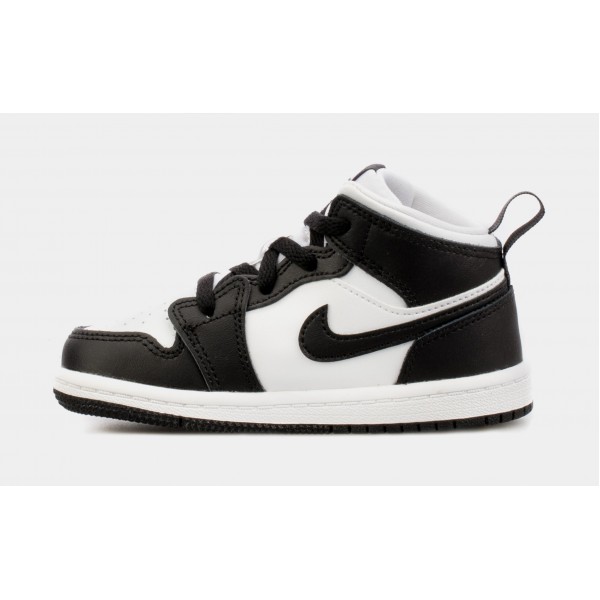 Air Jordan 1 Mid Holograma Infantil Lifestyle Zapatos (Negro)