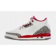Air Jordan 3 Retro Cardinal Red Grade School Lifestyle Shoes (White/Cardinal) Envío gratuito