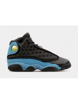 Air Jordan 13 Retro University Blue Grade School Lifestyle Zapatos (Negro/Azul) Envío gratuito
