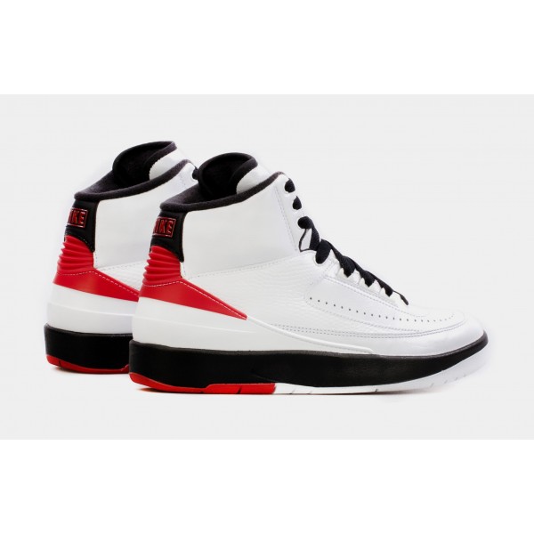 Air Jordan 2 Retro Chicago Escuela Primaria Estilo de vida Zapatos (Blanco/Rojo) Envío gratuito
