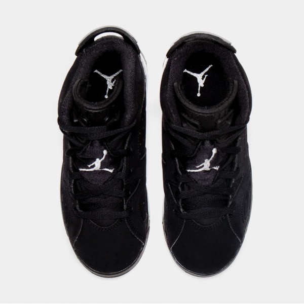 Air Jordan 6 Negro Metalizado Preescolar Lifestyle Zapatos (Negro) Envío gratuito