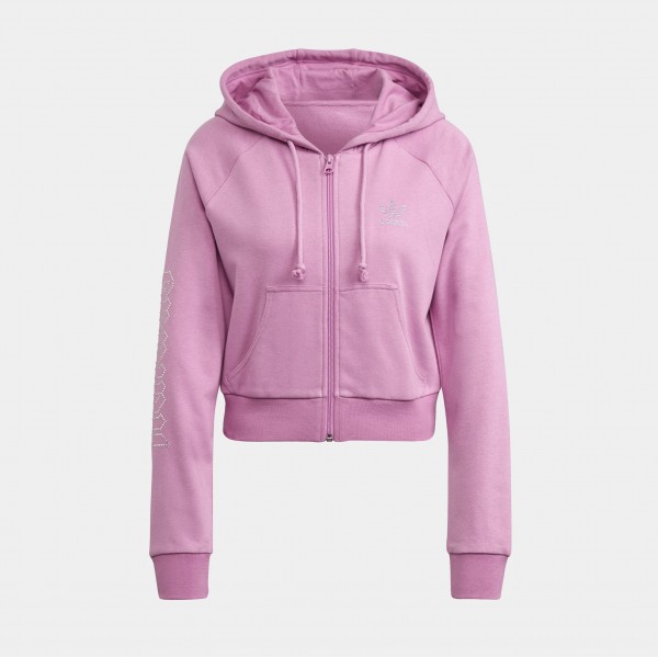 Chaqueta de mujer 2000 Luxe Cropped Track Top (rosa)