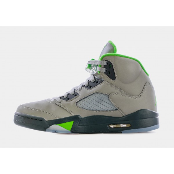 Air Jordan 5 Retro Green Bean Zapatos Lifestyle Hombre (Gris/Verde) Envío gratuito