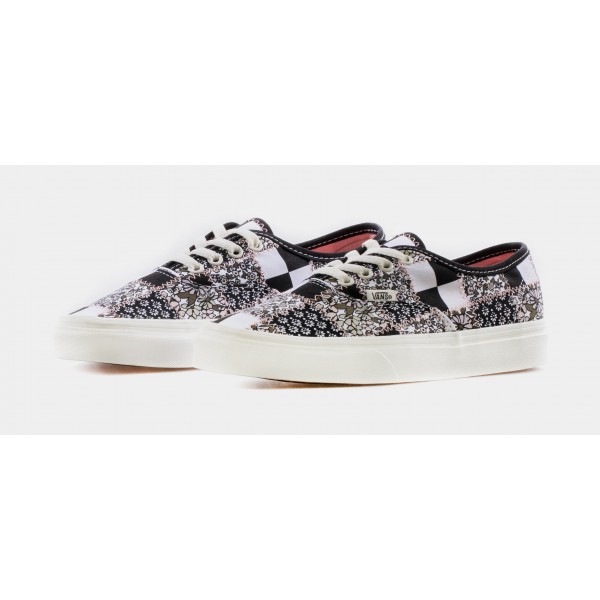 Zapatillas Skate Authentic Patchwork Floral Mujer (Negras/Blancas)