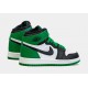 Air Jordan 1 Retro High OG Lucky Green Preescolar Zapatillas Lifestyle (Negro/Verde)