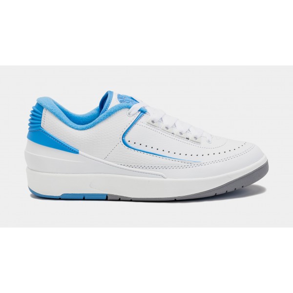 Air Jordan 2 Retro Low University Blue Mens Lifestyle Shoes (White/Blue) Envío gratuito