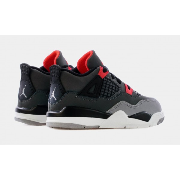 Air Jordan 4 Retro Infrared Infantil Lifestyle Zapatos (Gris) Envío gratuito