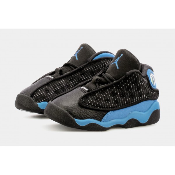 Air Jordan 13 Retro Universidad Azul Infantil Lifestyle Zapatos (Negro/Azul)