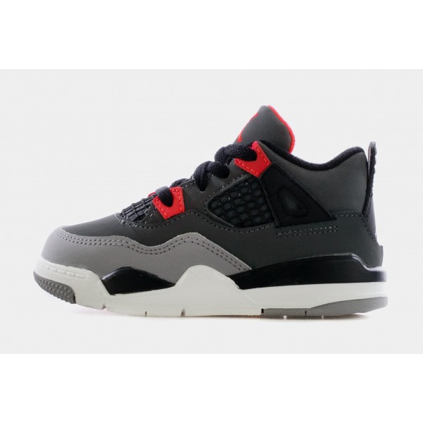 Air Jordan 4 Retro Infrared Infantil Lifestyle Zapatos (Gris) Envío gratuito