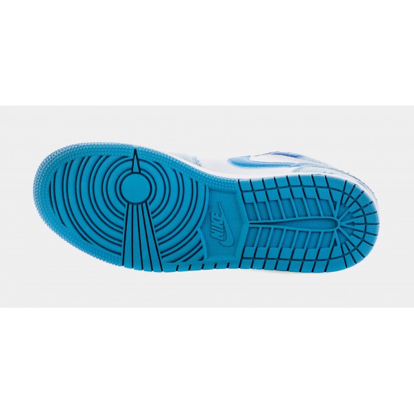 Air Jordan 1 Low Washed Denim Grade School Lifestyle Shoes (Azul/Blanco) Limitado a uno por cliente