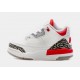 Air Jordan 3 Retro OG Rojo Fuego Infantil Zapatos (Blanco/Rojo) Envío gratuito