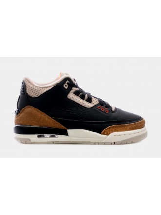 Air Jordan 3 Retro Desert Elephant Grade School Lifestyle Shoes (Brown/Black) Envío gratuito
