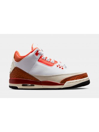 Air Jordan 3 Retro Dunk On Mars Escuela Primaria Lifestyle Zapatos (Naranja/Blanco)