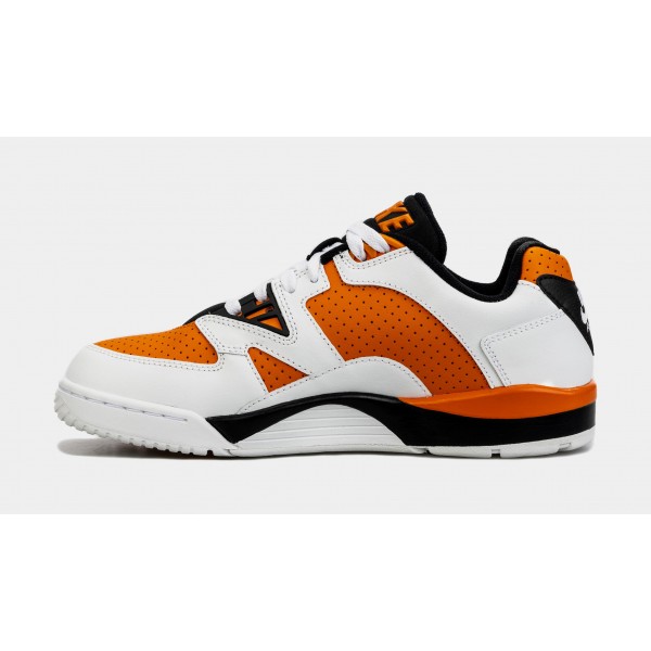 Zapatillas de baloncesto Air Cross Trainer 3 Low Starfish para hombre (blancas/naranjas)