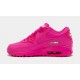 Air Max 90 zapatos de la escuela primaria de estilo de vida (rosa)
