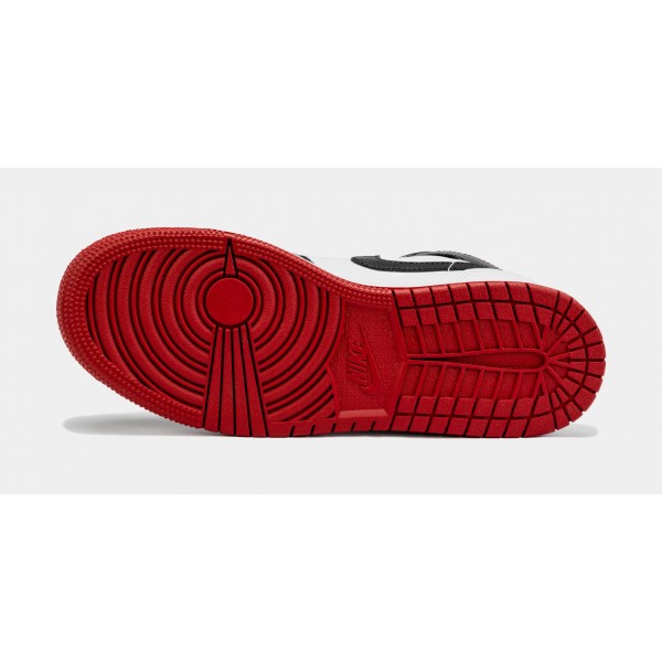 Zapatillas Air Jordan 1 Retro Mid Gym Red, Estilo de Vida Escolar (Negro/Rojo)